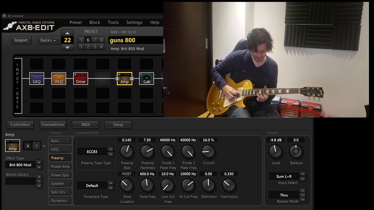 guns n roses Slash Preset Fractal AX8