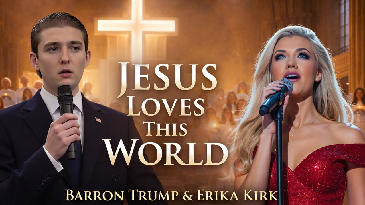 🎵 BARRON TRUMP & ERIKA KIRK – JESUS LOVES THIS WORLD | Christian Worship Duet