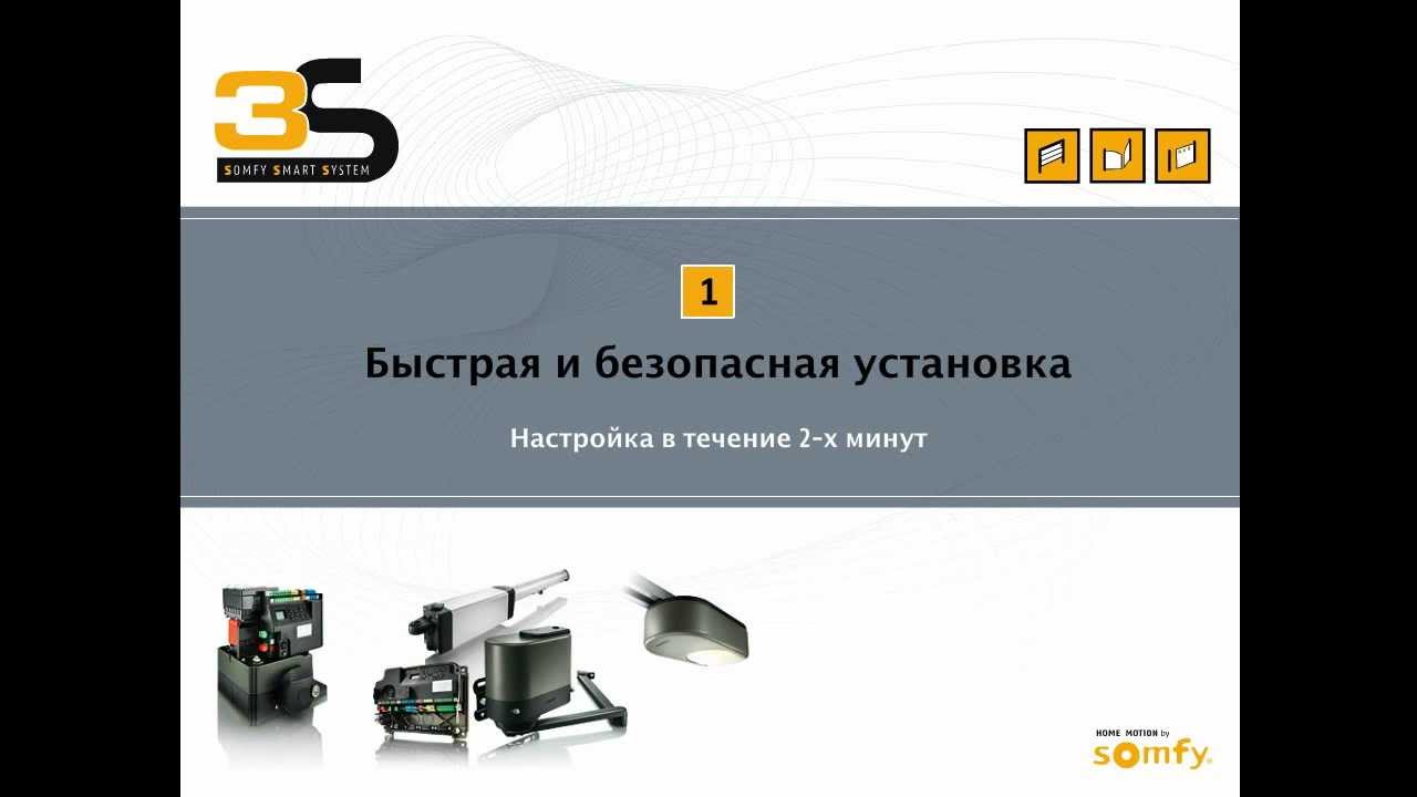 Электроприводы Somfy серии 3S