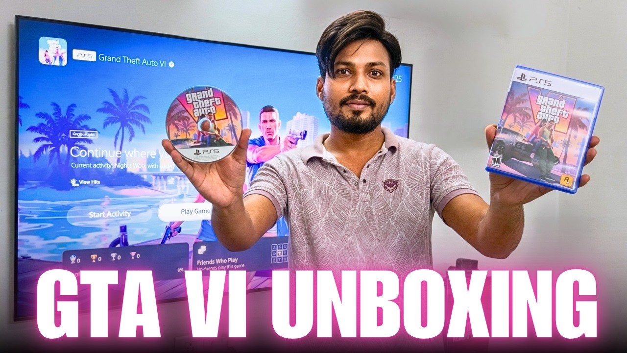 GTA 6 Leaked Copy - GTA VI PS5 Disc Unboxing & Gameplay 😱