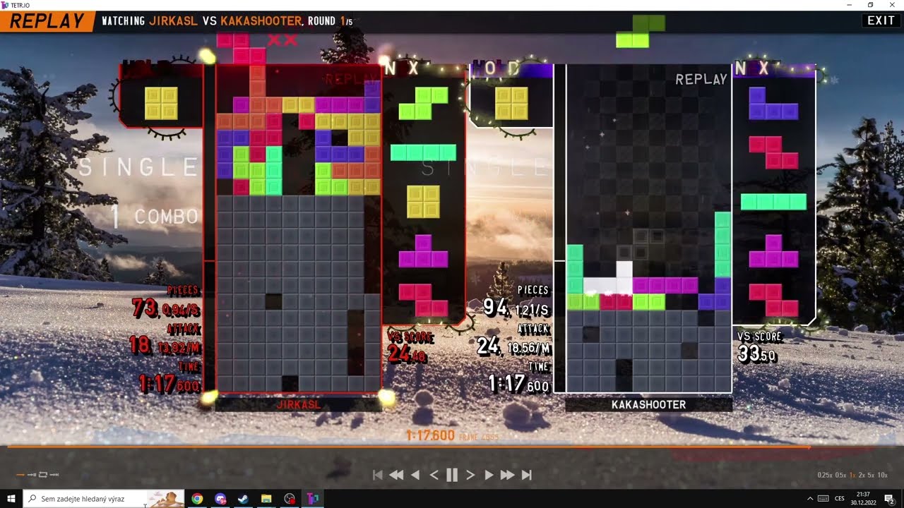 My tetris skills peak