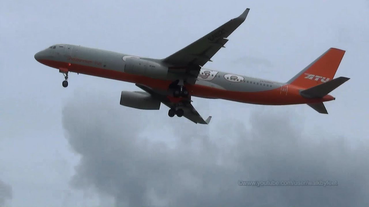 Aviastar-TU Tupolev Tu-204-100C RA-64021 landing and takeoff at Hamburg Airport