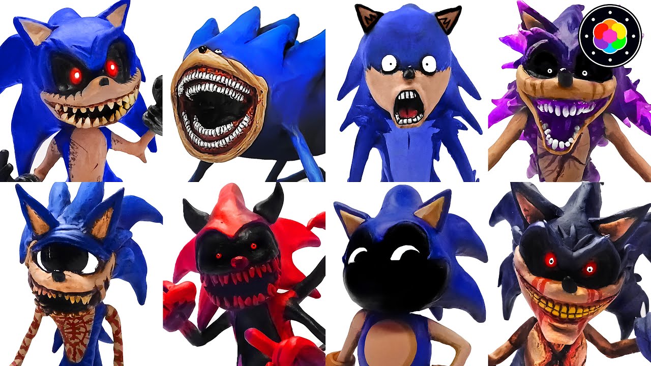 Cómo hacer TODAS LAS VERSIONES ATERRADORAS de SONIC (Shin, Fatal Error y..) Plastilina | PlastiVerse