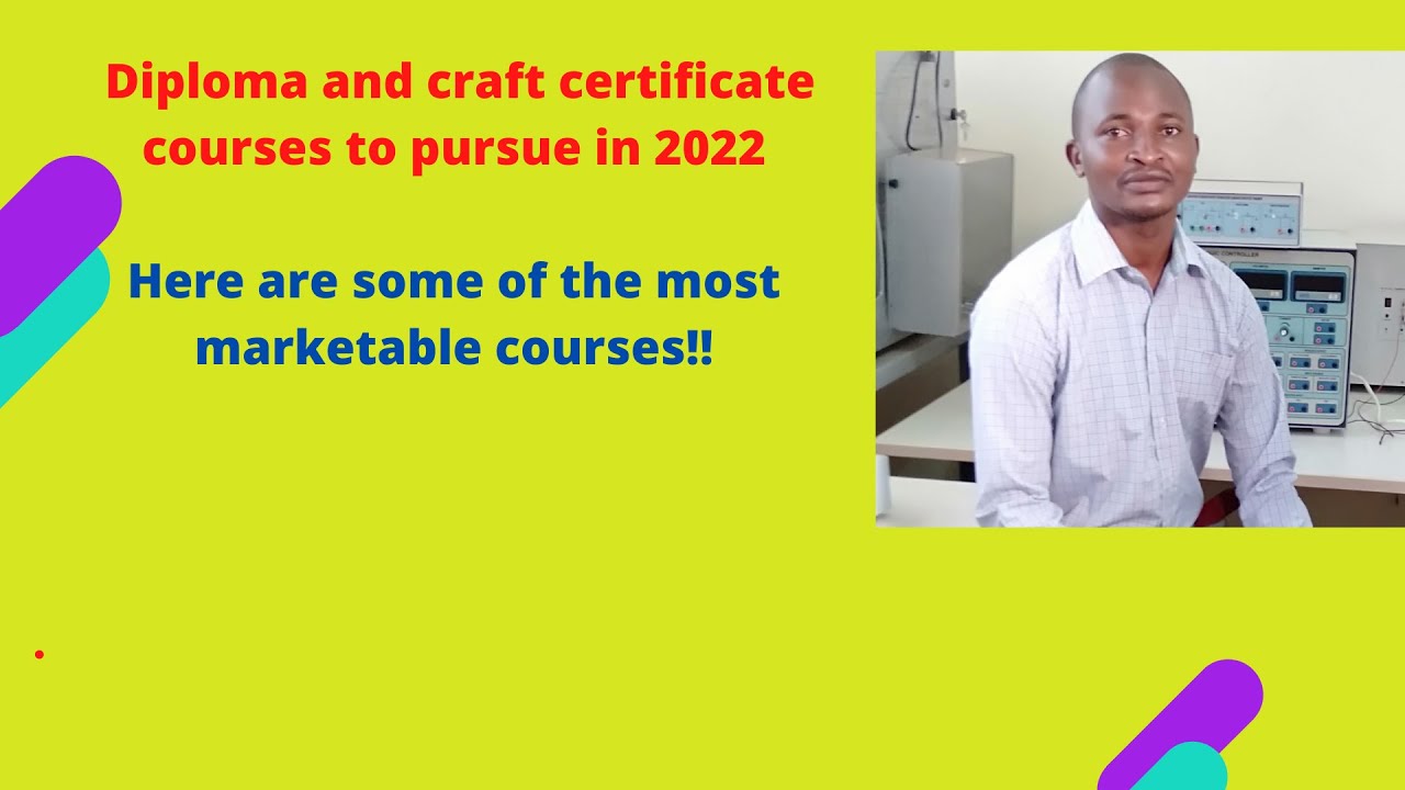 Marketable courses to pursue in Kenya. Diploma and certificate programs