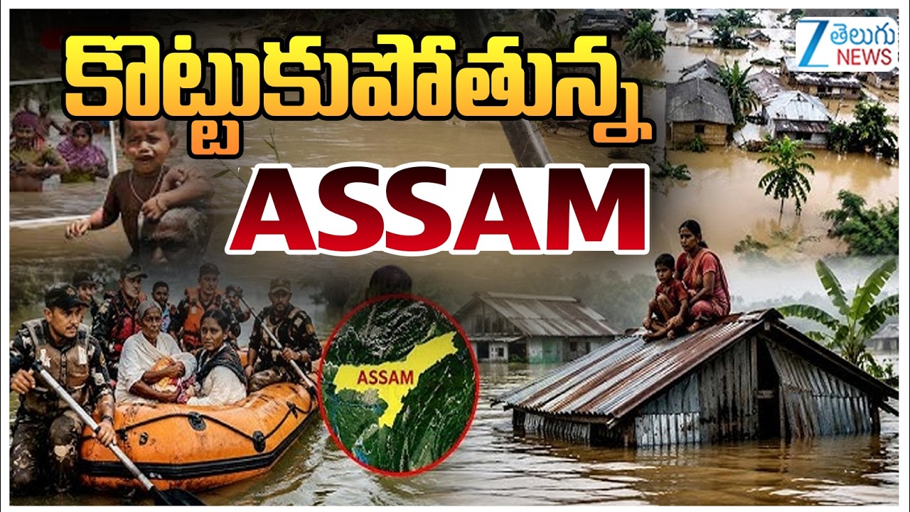 Assam Flood | Heavy Rains In Assam | కొట్టుకుపోతున్న అసోం | ZEE Telugu News