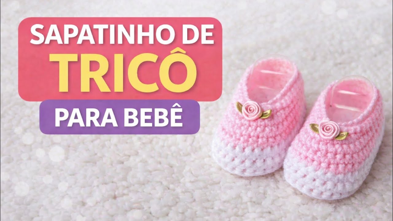 Como Fazer Sapatinho de Tricô para Bebê | Tutorial Fácil