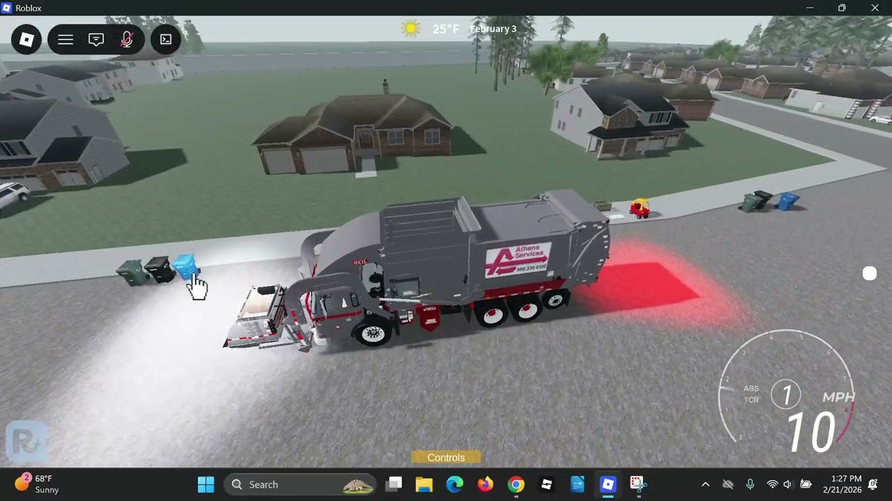 Athens Services ACX Heil Half Pack Freedom w/Curotto Can on heavy recycle (1164) (Part 4)