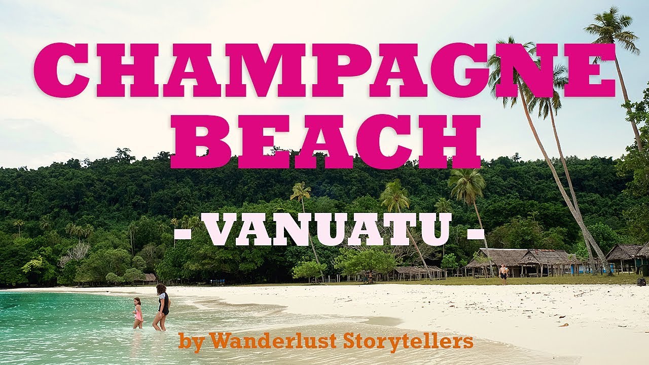 Beautiful Champagne Beach, Vanuatu on Espiritu Santo Island!