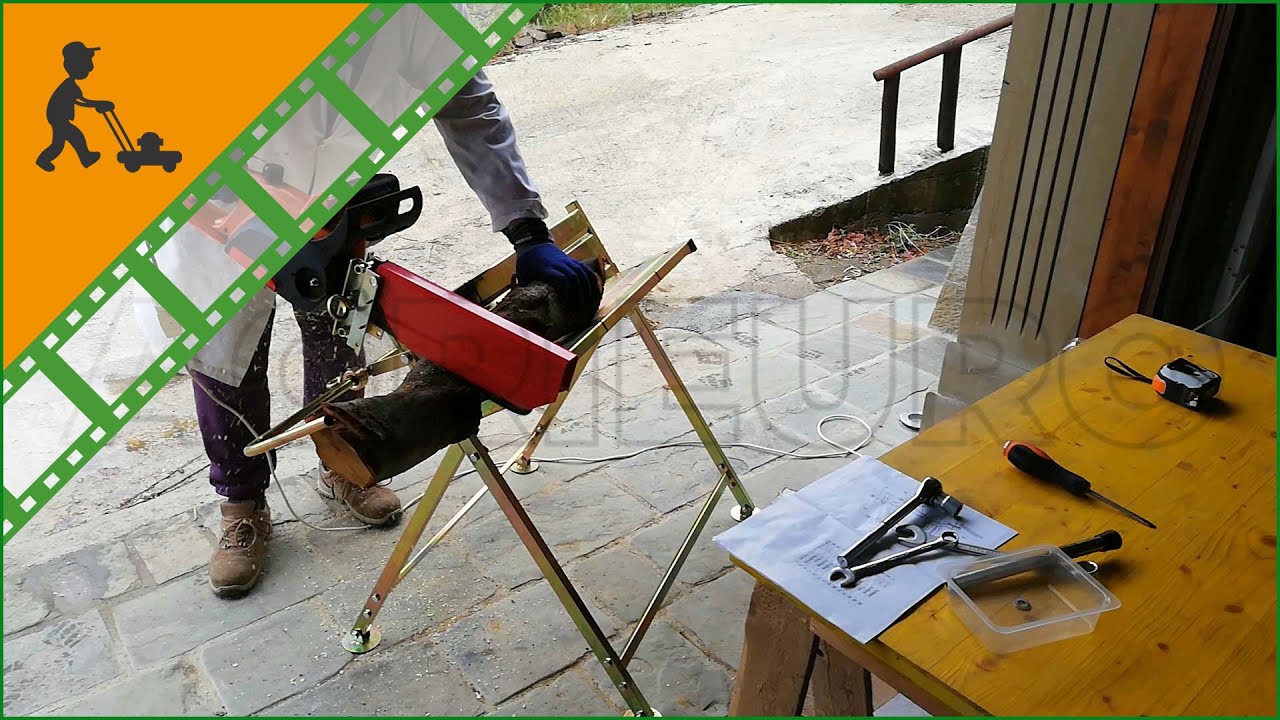 Montage du Chevalet professionnel GeoTech pour tronçonneuse