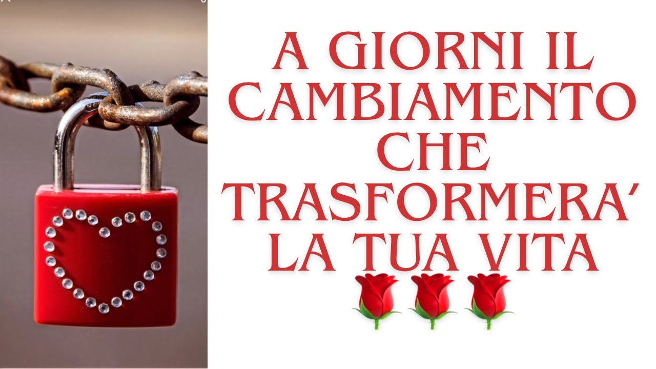 🔮A GIORNI IL CAMBIAMENTO CHE TRASFORMERÀ LA TUA VITA❤️❗️