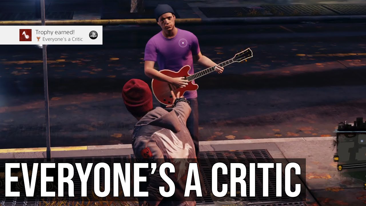 Everyone's a Critic Trophy (Take Out 10 Street Musicians) - inFAMOUS Second Son