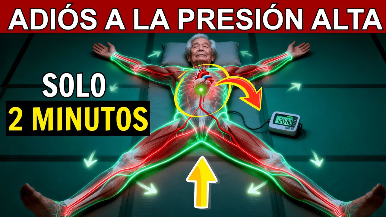 ¡NO TE LEVANTES! 5 Movimientos en la Cama para Bajar la Presión Arterial Después de los 60