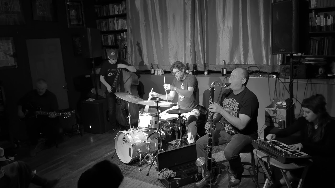 DIERKER HOLIDAY ENSEMBLE '25 (John Dierker, Will Redman, Marc Miller, Robin Rhodes, Ida Dierker) B&W