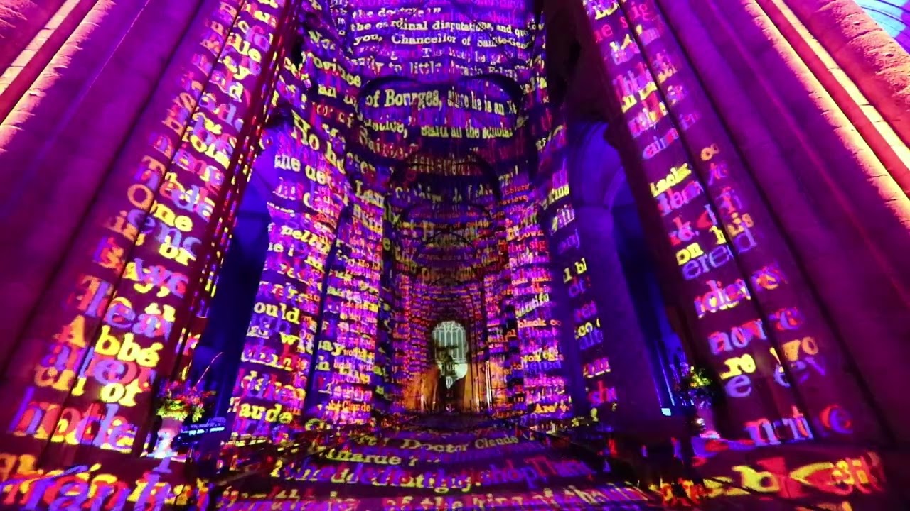 Luxmuralis at Durham Cathedral 2025 'The Storytellers'