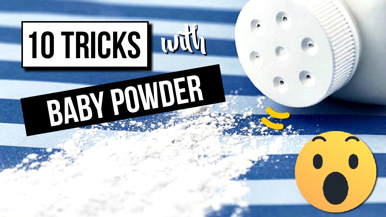 TOP 10 BABY POWDER Life Hacks 🤓 Amazing TRICKS with baby powder 👶