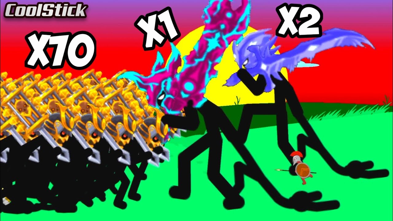 Samurai Giant's Vs Ice Giant Final Boss And Vampire Griffon The Great | Stick War Legacy