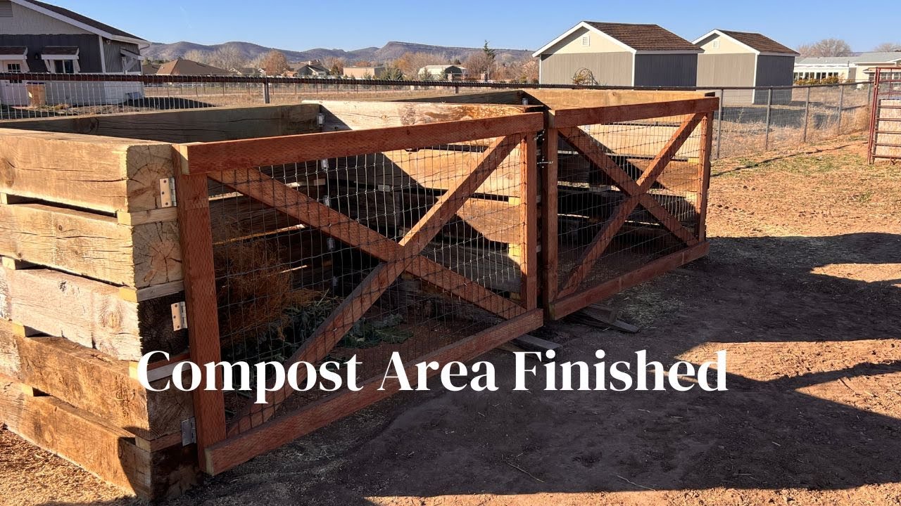 Compost Area Finished + Garden Chores & Salsa Making | Homestead Vlog