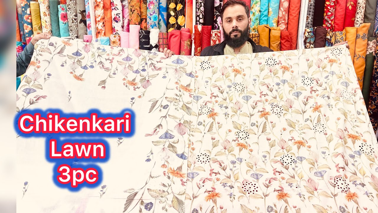 Eid Special Chiken Kari Collection ❤️ Lawn Dupatta 3pc 2026/ Khan Variety China Centre Rawalpindi 