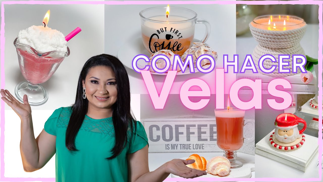 COMO HACER VELAS con solo $1 / Haz y Vende / Manualidades para Decorar / Decoraci&oacute;n 2023