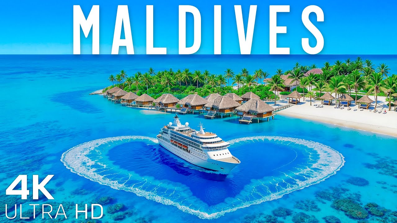4K Maldives 2026 🇲🇻 Explore Crystal Clear Waters & Paradise Beaches with Deep House Chill