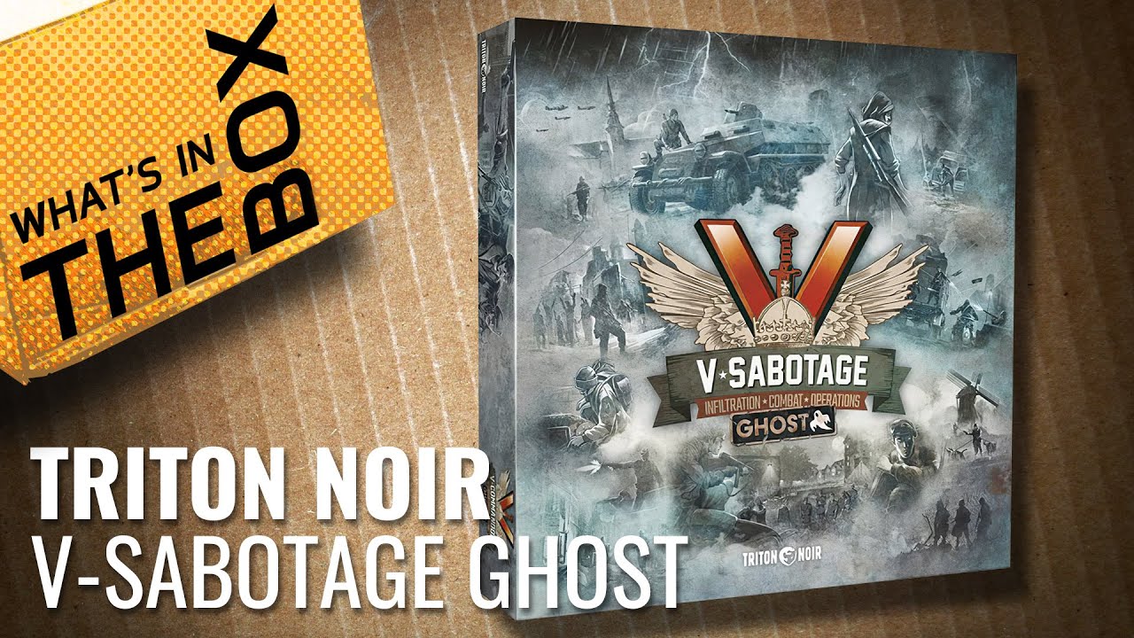 Unboxing: V-Sabotage - Ghost Expansion & Miniatures Pack | Triton Noir