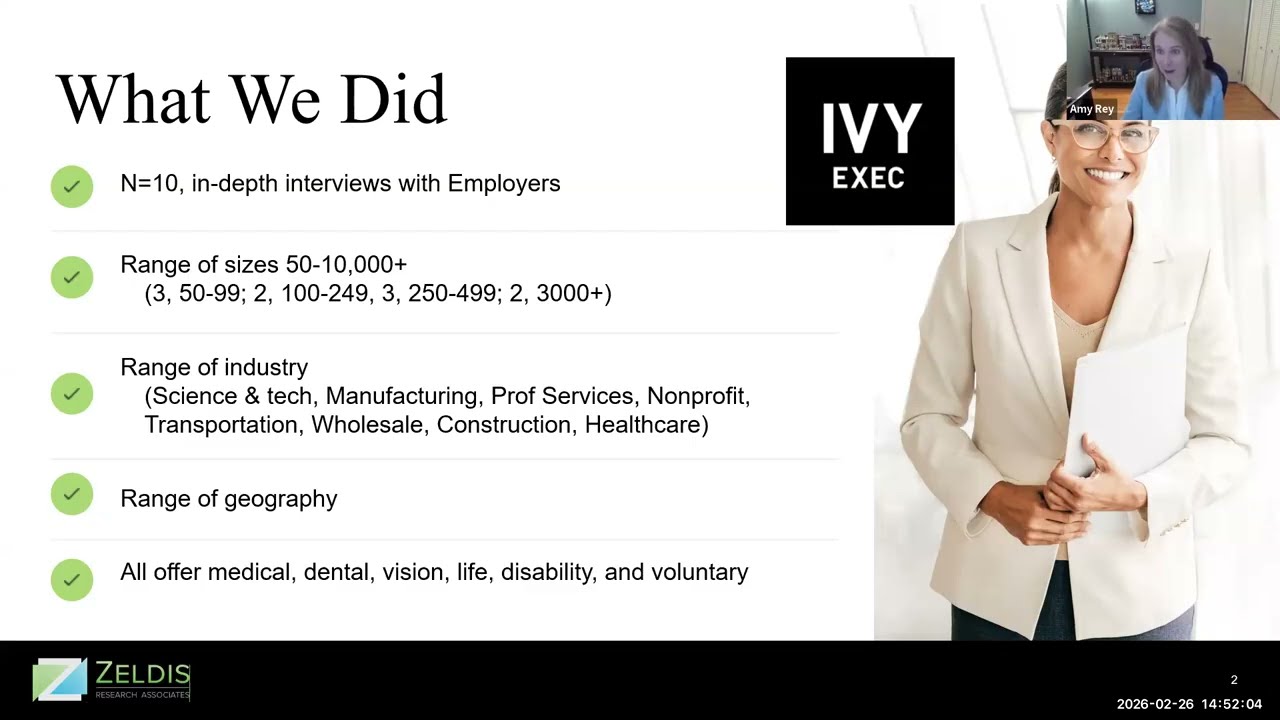 Zeldis Webinar: Employers and Technology for Benefits