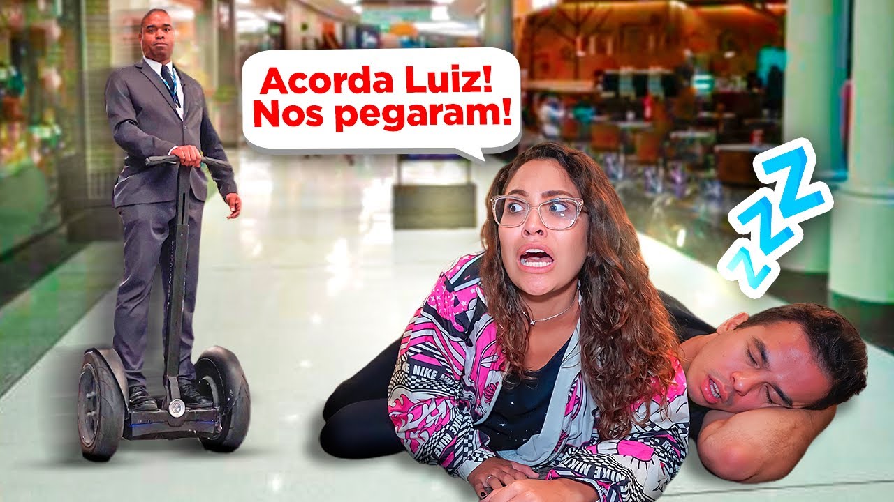 PASSAMOS A NOITE NO SHOPPING E ISSO ACONTECEU! - (O SEGURANÇA NOS PEGOU)