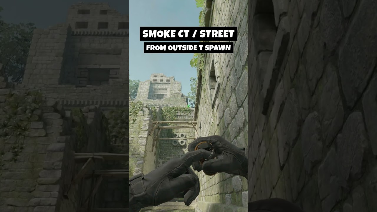 HOW TO SMOKE CT / STREET from OUTSIDE T SPAWN on Ancient (CS2)  