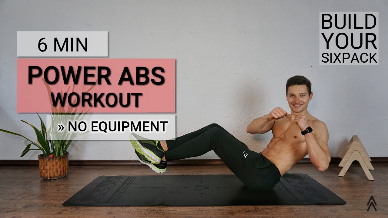 6 MIN POWER ABS | sixpack | shredded | strong | flat stomach | Kai Brinkmann