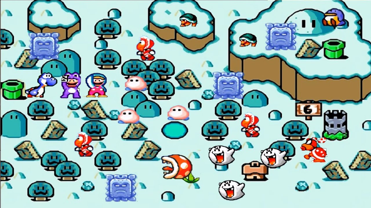 Super Mario World 2021 HD: World 6: Frozen Valley