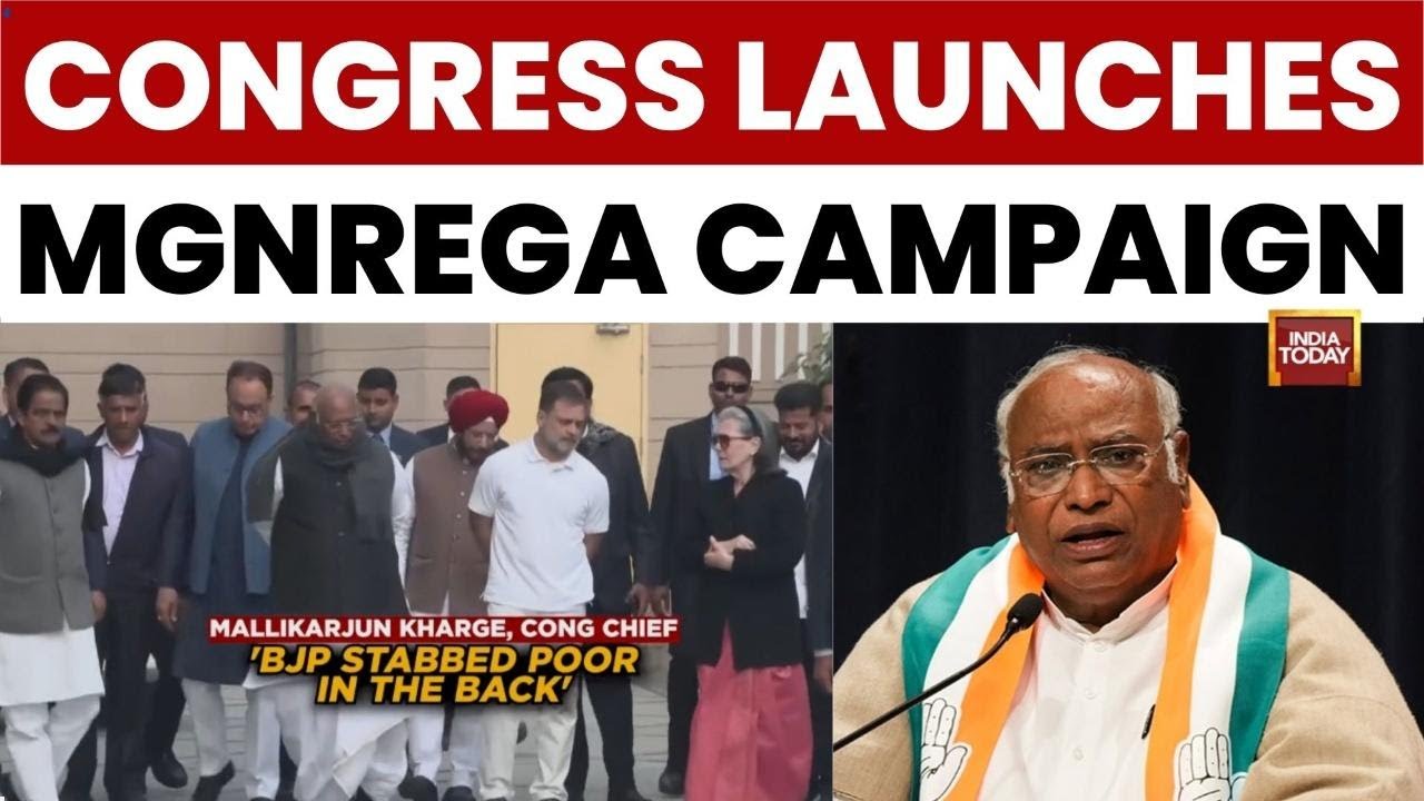 Congress Announces Nationwide Campaign To Protect MGNREGA After CWC Meeting