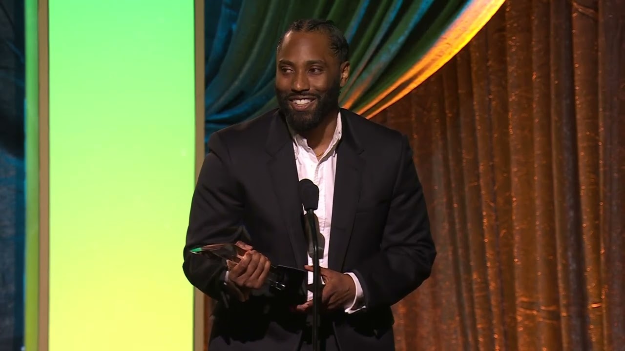 John David Washington receives the Acting Award [FULL SPEECH]
