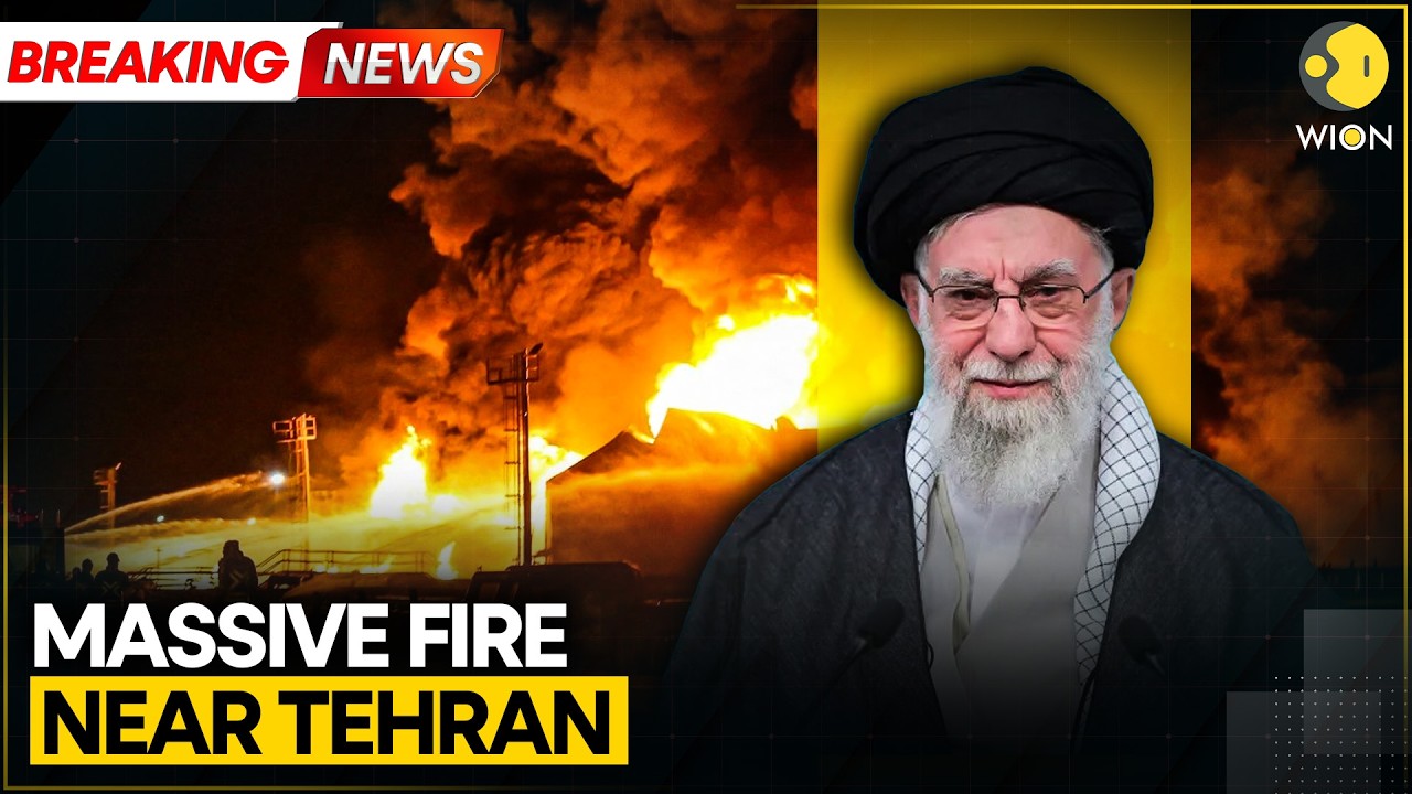 Breaking: Massive Fire Breaks Out Near Iran’s Capital Tehran | WION