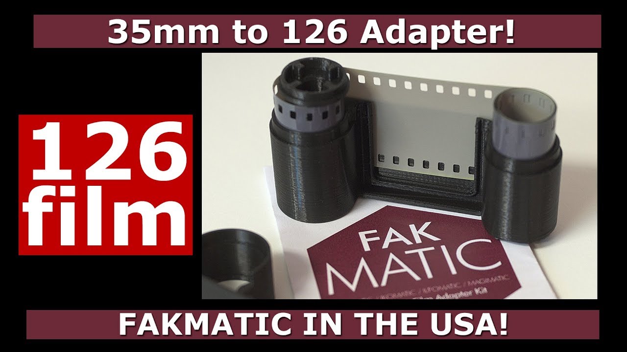 FakMatic 35mm To 126 Film Adapter!