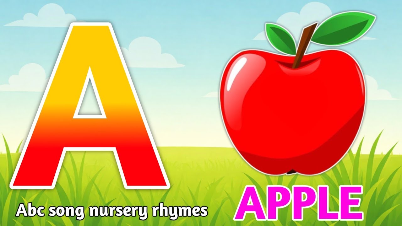 Phonics song with TWO Words - A For Apple - ABC Alphabet Songs with sound for children