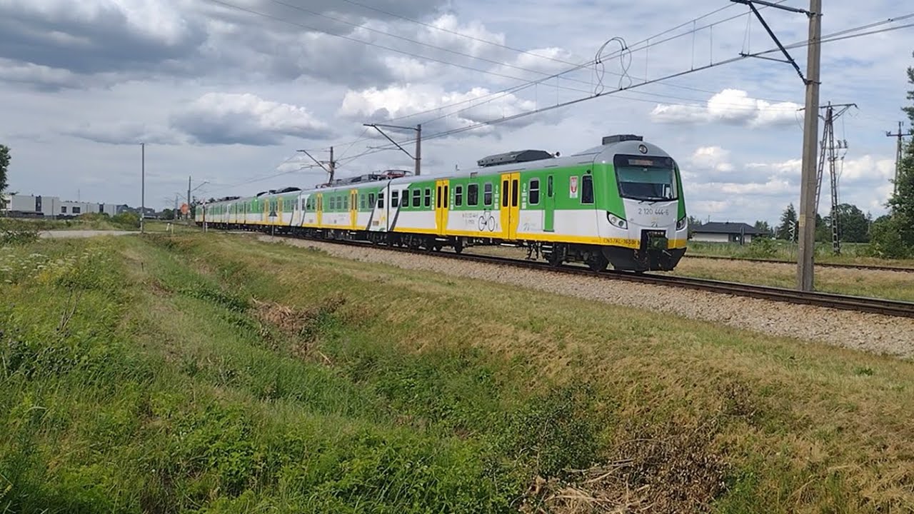 EN57AL-1659 ściąga zdefektowaną EN57AKM-1587 | Ostrołęka