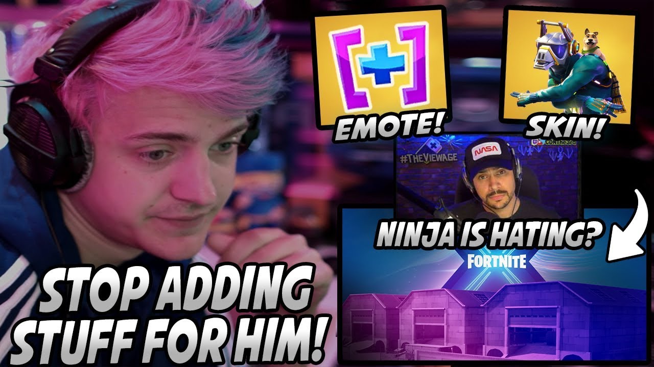 Ninja Gets JEALOUS & ANGRY After Epic Adds Yet ANOTHER Thing For CDNThe3rd Into Fortnite!