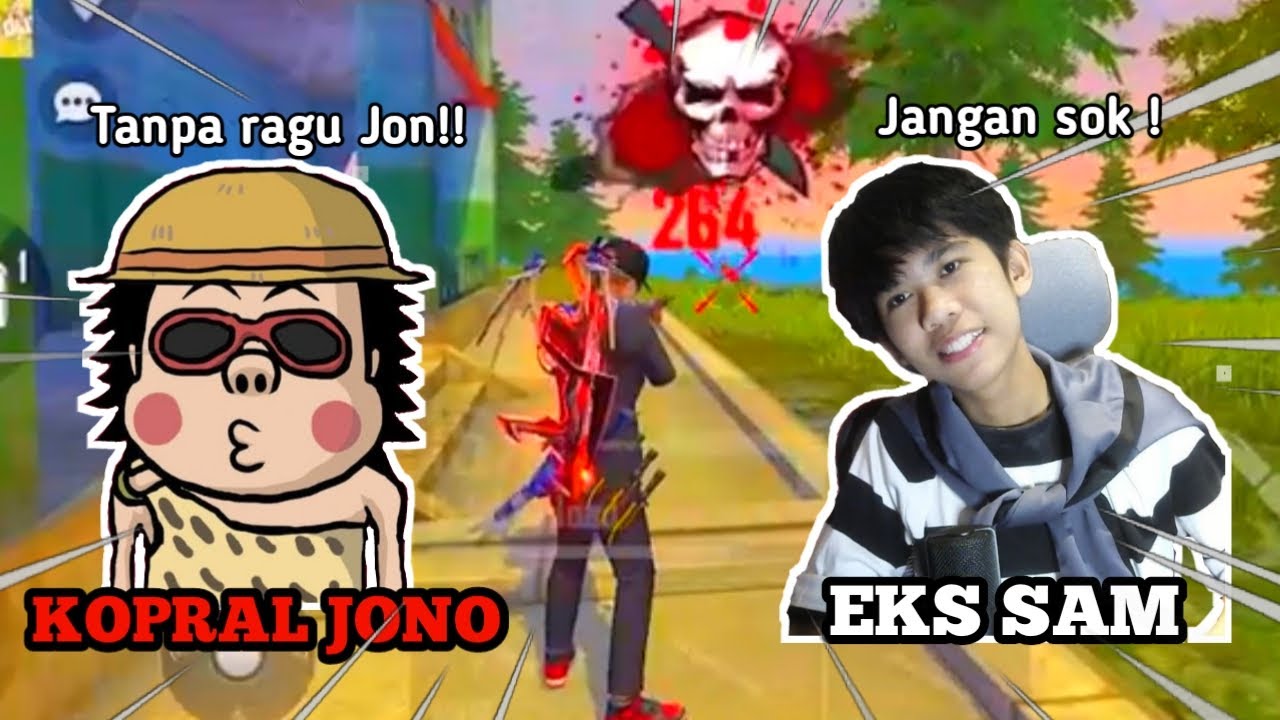 EKS SAM VS KOPRAL JONO !! RAJA PRANK INDONESIA || FREE FIRE BATTLEGROUNDS