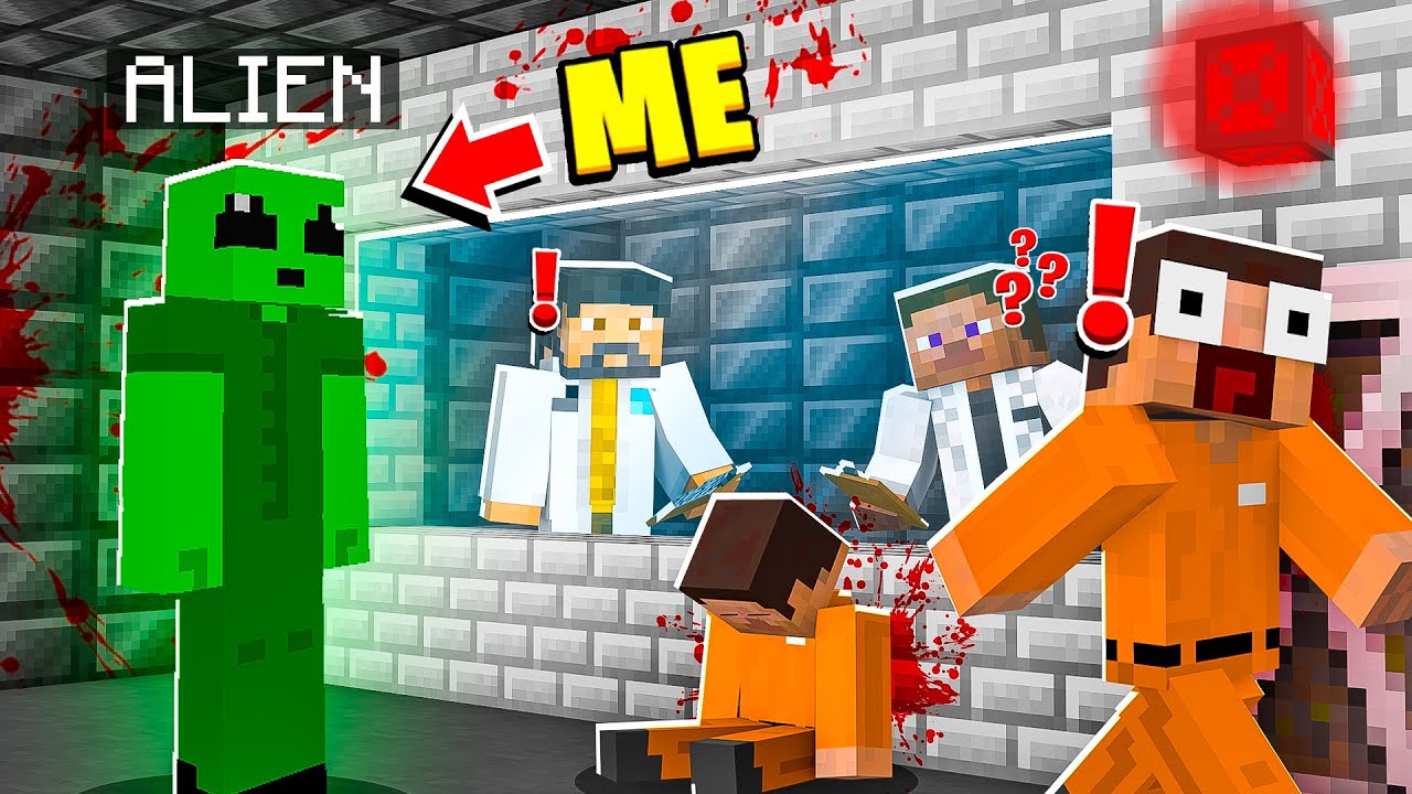 I Became an ALIEN in MINECRAFT! - Minecraft Trolling Video