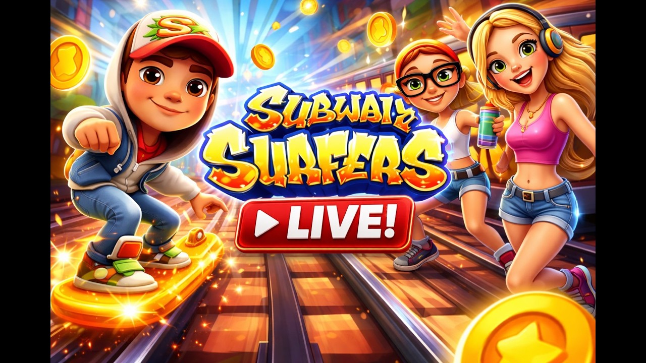 🔴 LIVE  🚄 Subway Surfers #Live -- 4  | Beat My Hi -score