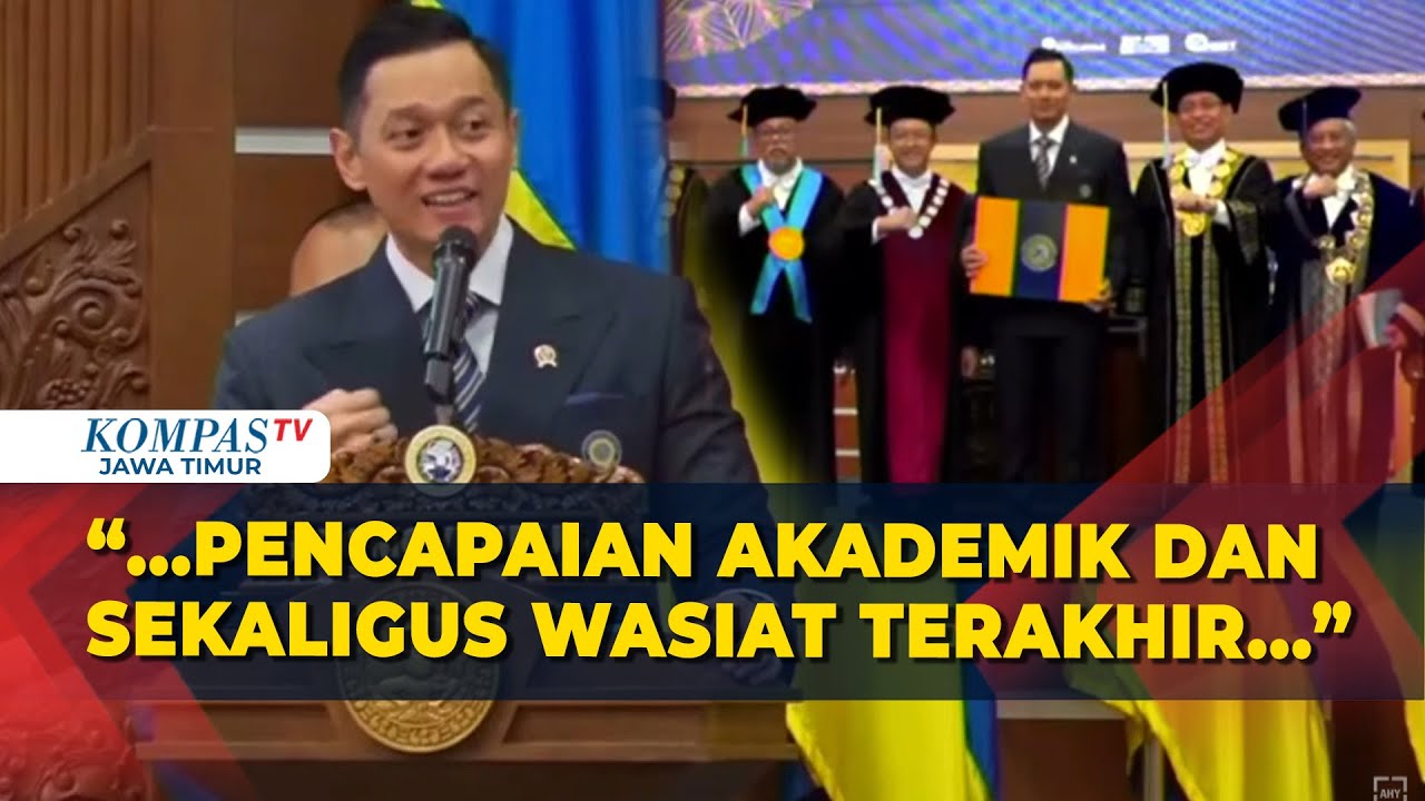 Kata AHY Usai Raih Gelar Doktor Dengan Nilai Cumlaude di Unair Surabaya, Prodi Pengembangan SDM!