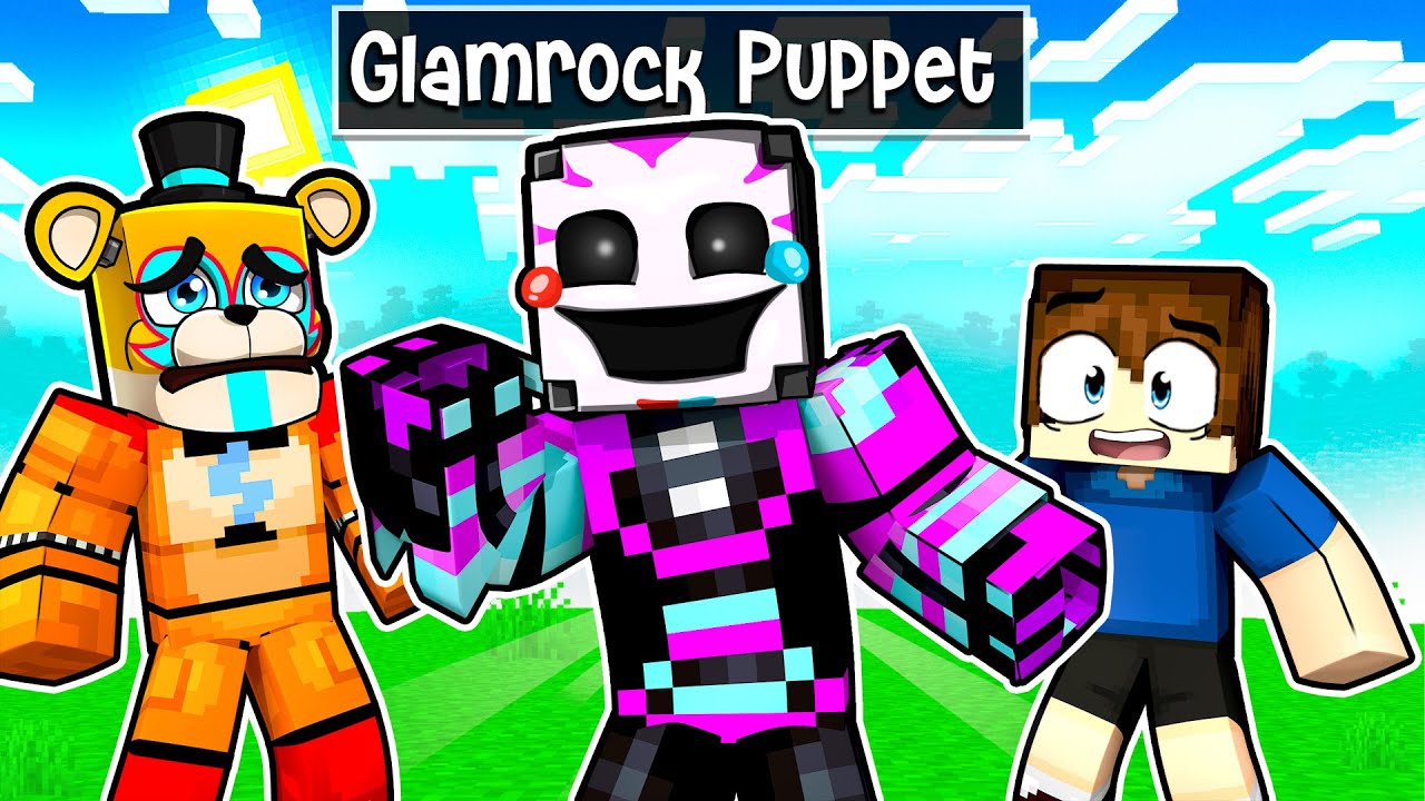 We found Glamrock Puppet in Minecraft Security Breach