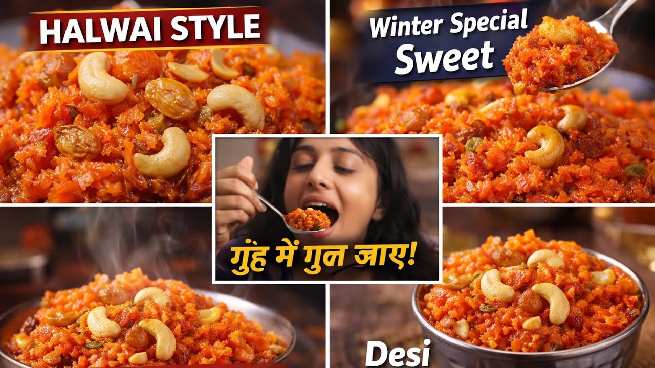 सर्दियों में ऐसा गाजर का हलवा कभी नहीं खाया होगा 😋 | Desi Gajar Halwa 😍7starlifestyle290