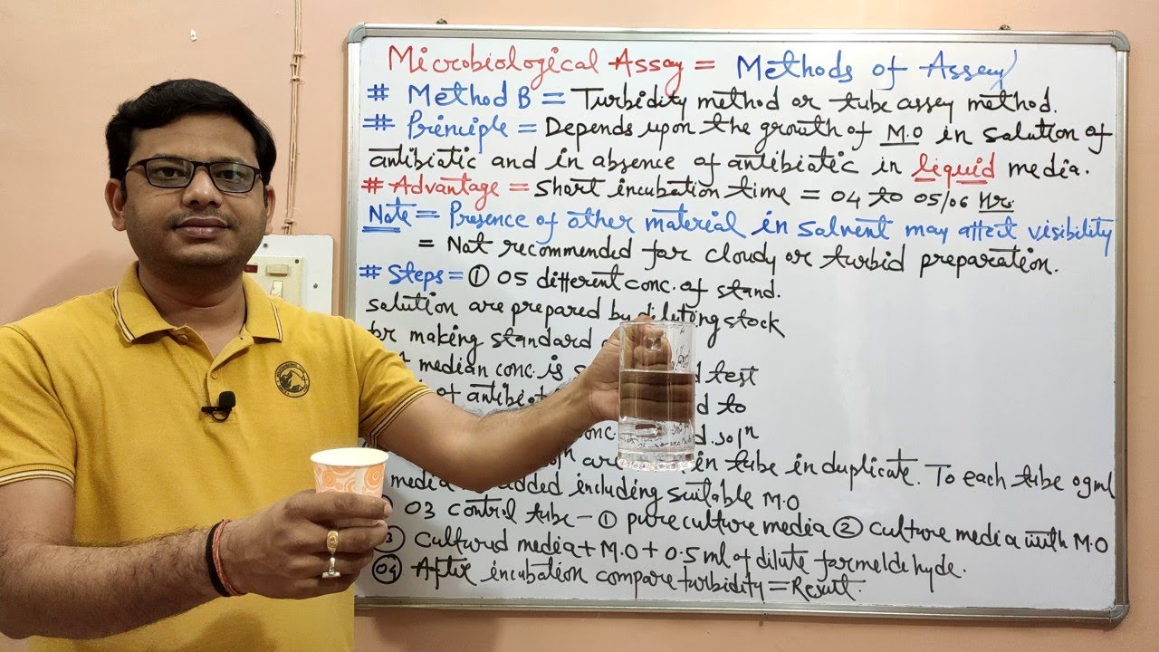 Microbiology 118 =  Microbiological Assay (Part-05)= Turbidity Method of Microbial Assay