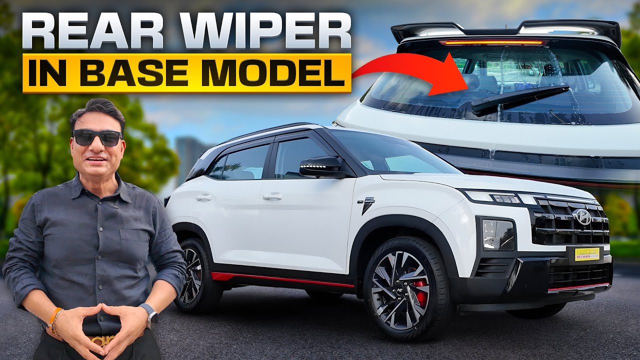 CRETA E Base with WORKING Rear Wiper & N-Sports Kit I Most Loaded Creta Base Model India🔥📞7977493577
