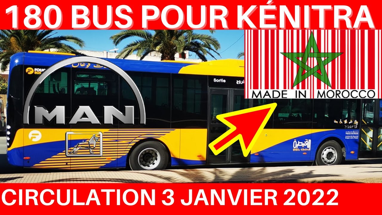 Maroc K&eacute;nitra : mise en circulation d&rsquo;une flotte de 90 bus made in Morocco le 3 janvier 2022