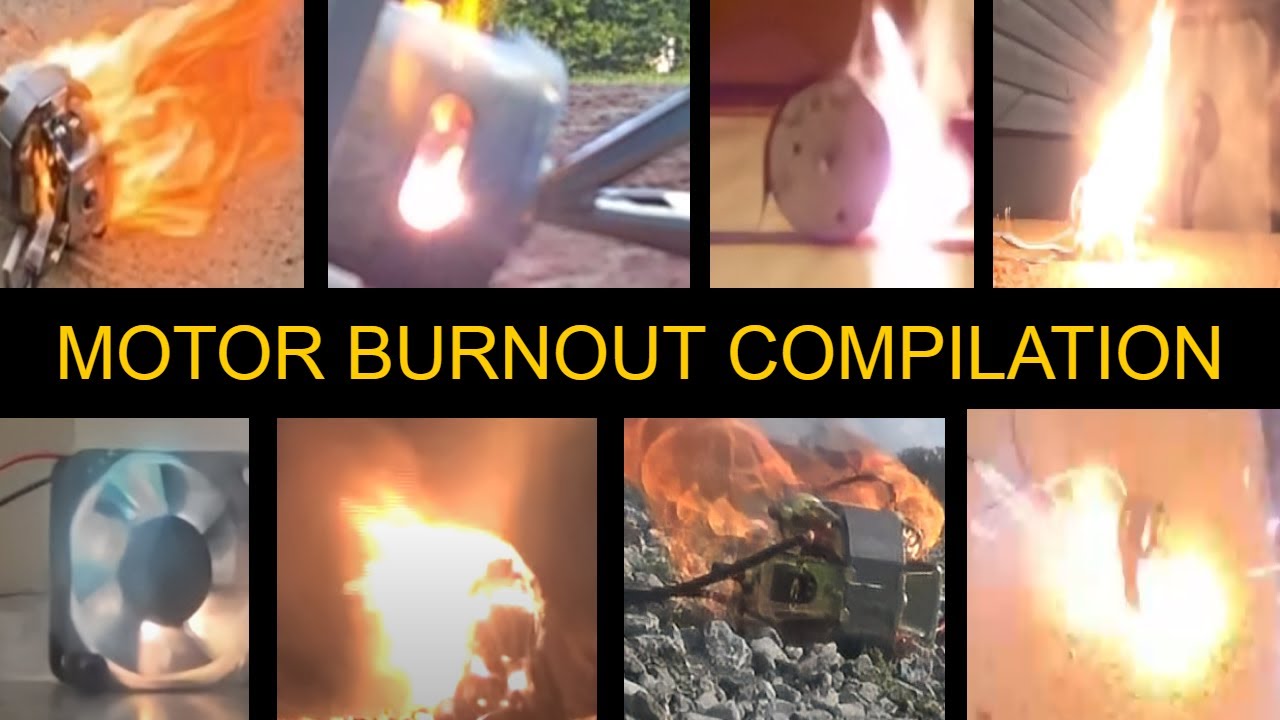 Electric Motor Burnout Compilation