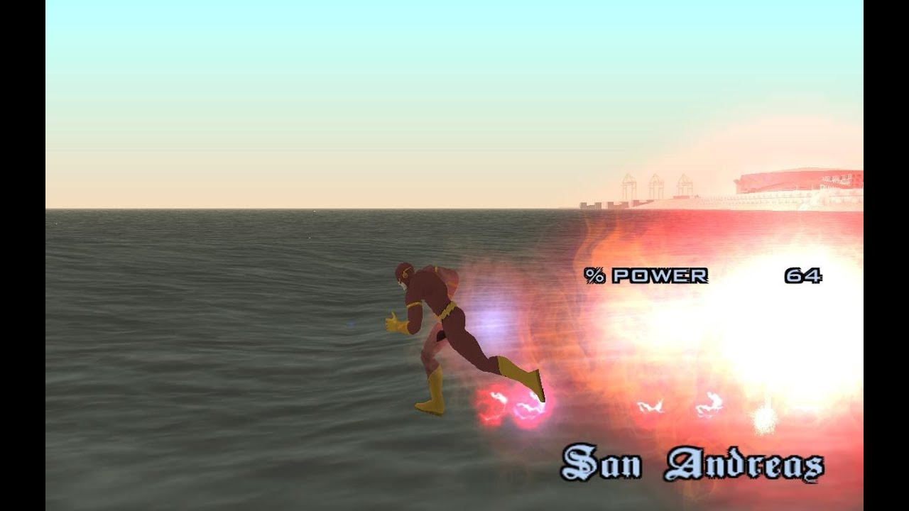 GTA SA - The Flash Super Speed Run!!! MOD 2014 Part 1 (OLD VERSION)