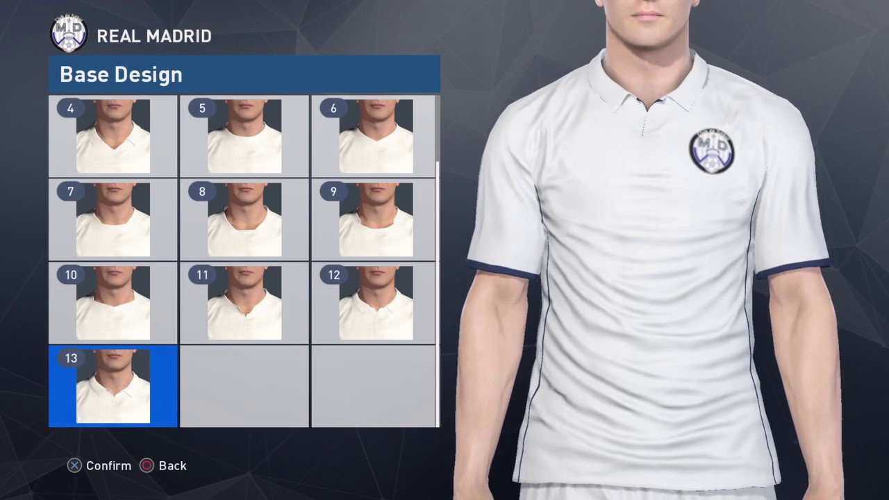 PES 2017 Kit Editing XBOXONE/360 - REAL MADRID Kits
