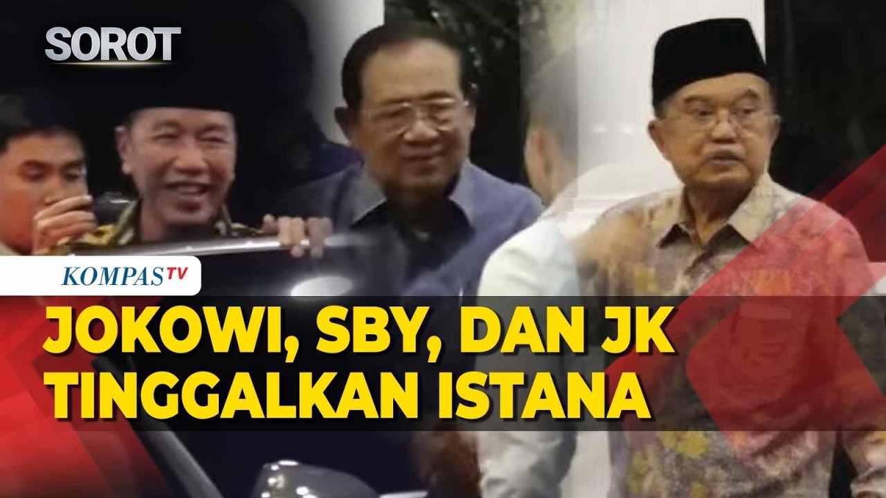 Momen Jokowi, SBY hingga Jusuf Kalla Tinggalkan Istana usai Silaturahmi
